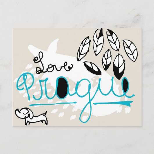 Prag Postkarte (Vorderseite)