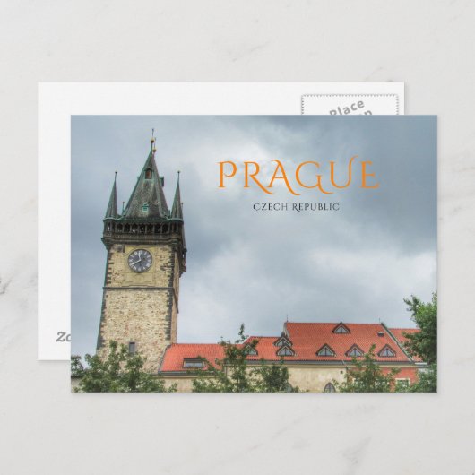 Prag Postkarte (Vorne/Hinten)