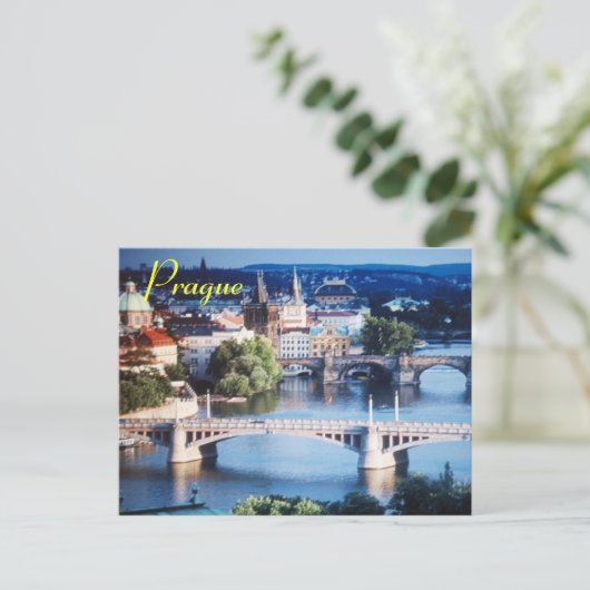 Prag Postkarte (Stehend Vorderseite)