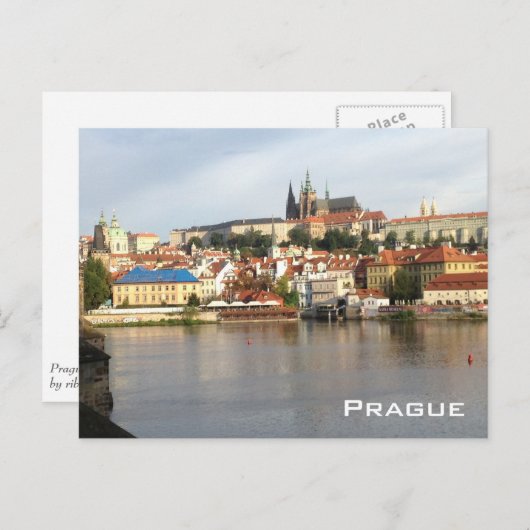 Prag Postkarte (Vorne/Hinten)