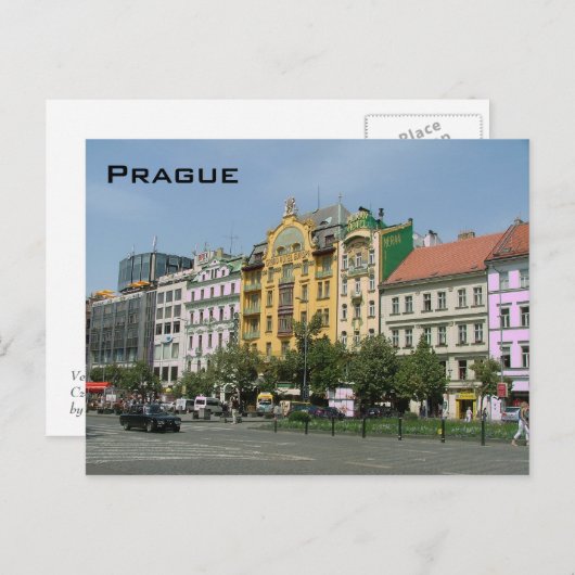 Prag Postkarte (Vorne/Hinten)
