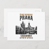 Prag Postkarte (Vorne/Hinten)