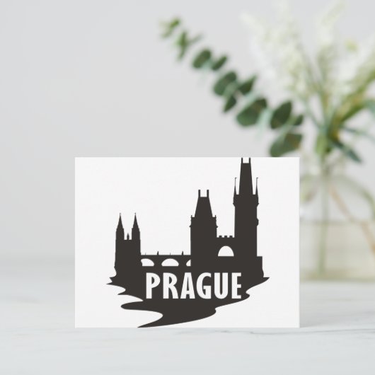 Prag Postkarte (Stehend Vorderseite)