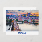 Prag Postkarte (Vorne/Hinten)