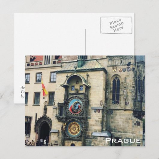 Prag Postkarte (Vorne/Hinten)