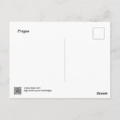 Prag Postkarte (Rückseite)