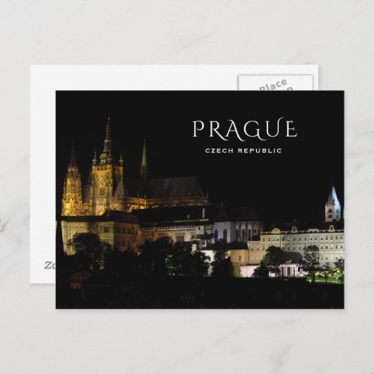 Prag Postkarte (Vorne/Hinten)