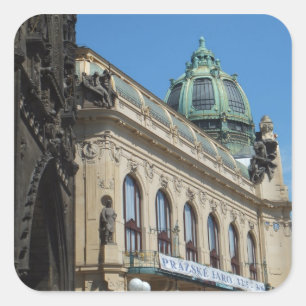 Prag/Praha-Aufkleber Quadratischer Aufkleber