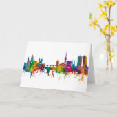 Prag (Praha) Tschechische Republik Skyline Karte (Gelbe Blume)