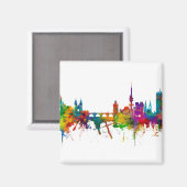 Prag (Praha) Tschechische Republik Skyline Magnet (Vorderseite/Rückseite)