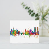 Prag (Praha) Tschechische Republik Skyline Postkarte (Stehend Vorderseite)