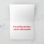 Prag (Praha) Weihnachtskarte Karte (Innenseite)