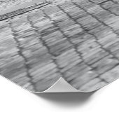 Prag Red Tram Pop: Selektive Farbe Poster (Ecke)