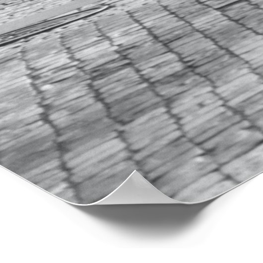 Prag Red Tram Pop: Selektive Farbe Poster (Ecke)