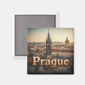 Prag-Reise-Geschenk Magnet (Vorderseite/Rückseite)