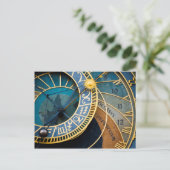 Prag’s Astronomical and Zodiac Clock Postkarte (Stehend Vorderseite)