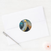 Prag’s Astronomical and Zodiac Clock Runder Aufkleber (Umschlag)