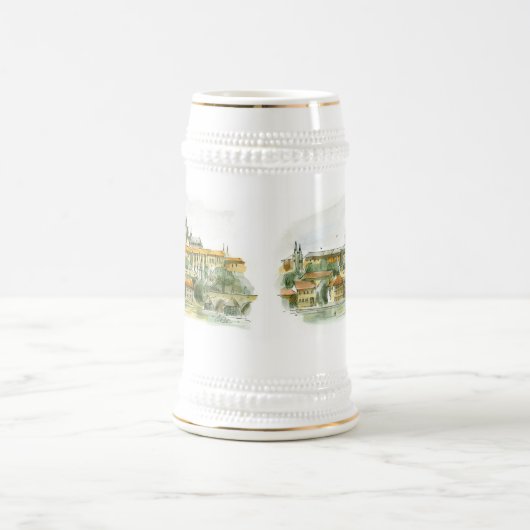 Prag-Schloss-Bier Stein Bierglas (Mittel)