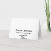 Prag-Schloss Karte (Rückseite)