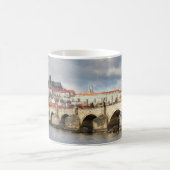 Prag-Schloss und Charles-Brückenandenken-Foto Kaffeetasse (Mittel)