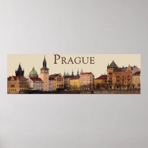 Prag: Skyline der Altstadt Poster