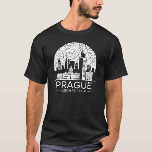 Prag Stadt Tschechien T-Shirt (Vorderseite)