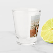 Prag Stadtansicht Souvenir Schnapsglas (Links)