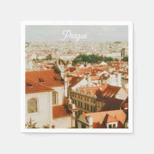Prag Stadtansicht Souvenir Serviette