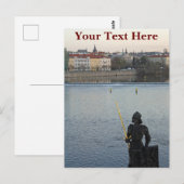 Prag Statue anpassbar Postkarte (Vorne/Hinten)