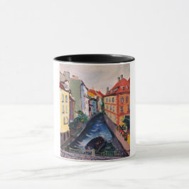 Prag, Straße, Aussicht von der Karlsbrücke Tasse
