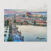Prag Tschechien Charles Bridge Travel Foto Postkarte (Vorderseite)