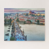 Prag Tschechien Charles Bridge Travel Foto Puzzle (Horizontal)