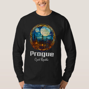 Prag Tschechien Glas Souvenir Pragu T-Shirt