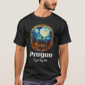 Prag Tschechien Glass Souvenir Pragu T-Shirt (Vorderseite)