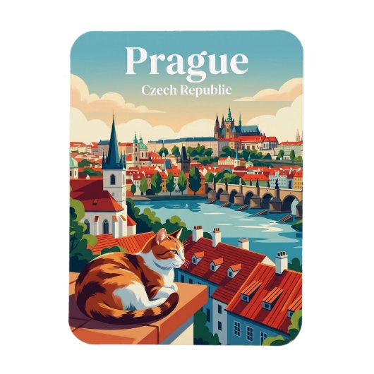 Prag Tschechien Magnet (Vertikal)