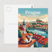 Prag Tschechien Postkarte (Vorne/Hinten)