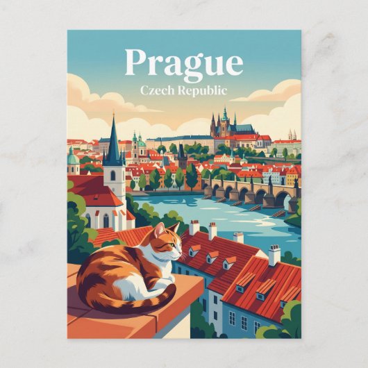Prag Tschechien Postkarte (Vorderseite)
