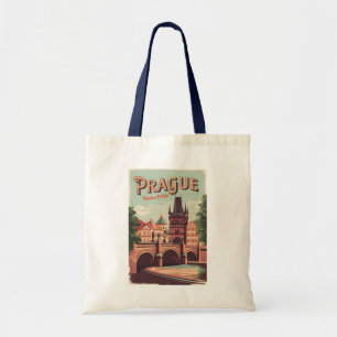 Prag Tschechien Reise Kunst Vintage Tragetasche
