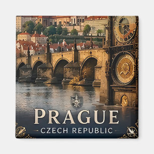 🧲 Prag Tschechien Reiseerinnerung für Besucher Magnet