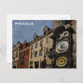Prag Tschechien Uhr Foto Postkarte (Vorne/Hinten)