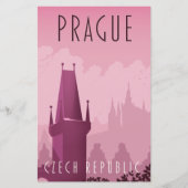 Prag Tschechien Vintages Reiseplakat (Vorderseite)
