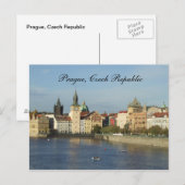 Prag Tschechische Post Card Postkarte (Vorne/Hinten)