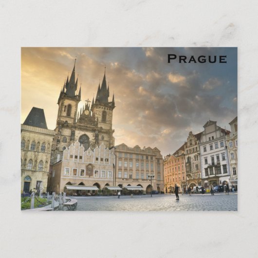 Prag Tschechische Republik Altstadt Foto Postkarte (Vorderseite)