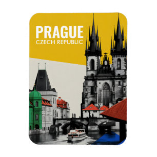 Prag Tschechische Republik Altstadt Panorama Colla Magnet