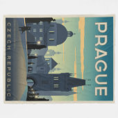 Prag, Tschechische Republik Fleecedecke (Vorderseite (Horizontal))