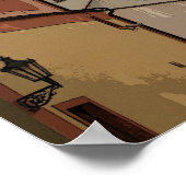 PRAG, Tschechische Republik - gewundene Straßen Poster (Ecke)