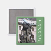 Prag, Tschechische Republik Magnet (Vorderseite/Rückseite)