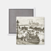 Prag, Tschechische Republik Magnet (Vorderseite/Rückseite)