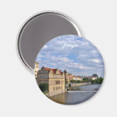 Prag, Tschechische Republik, Magnet (Vorderseite/Rückseite)