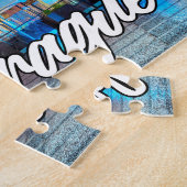 Prag, Tschechische Republik, nach Dunkelheit Puzzle (Seite)